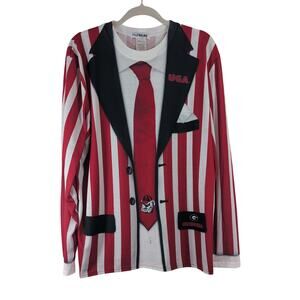 FauxReal University of Georgia Long Sleeve Tee, Size Large